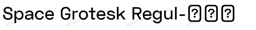 Space Grotesk Regul字体转换
